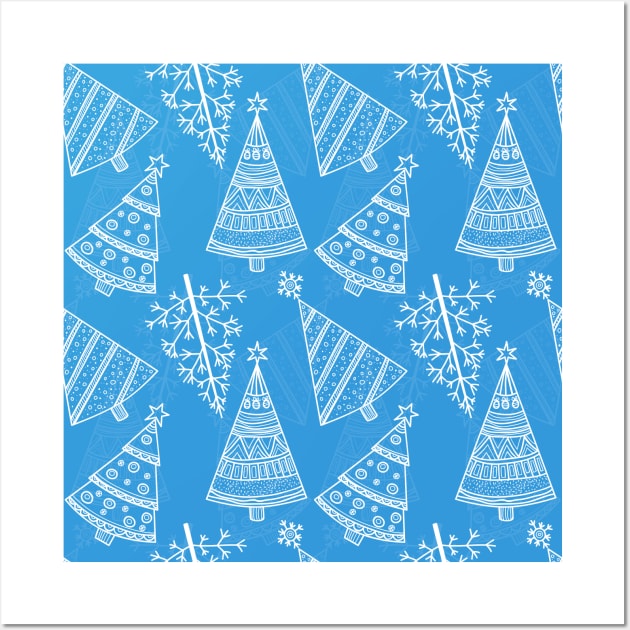 Christmas fir trees Wall Art by katerinamk